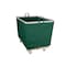 Steele Canvas Basket 14 BU Permanent Truck Green Vinyl w/Grey Vinyl - 4in Casters 9214VGRNVGRYW4 - alternate 1